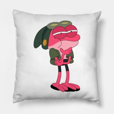 Frogman Hmm Throw Pillow Official Amphibia Merch