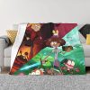 Amphibia Mushroom Night Blankets Warm Flannel Comic Anime Throw Blanket for Bed Couch Bedspread 20 - Amphibia Store