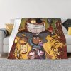 Amphibia Mushroom Night Blankets Warm Flannel Comic Anime Throw Blanket for Bed Couch Bedspread 5 - Amphibia Store