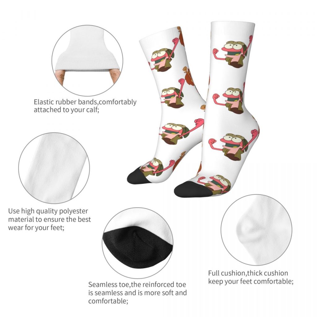 Happy Funny Men s compression Socks Stop Wasting Time And Start Vintage Harajuku Amphibia Novelty Seamless 3 - Amphibia Store