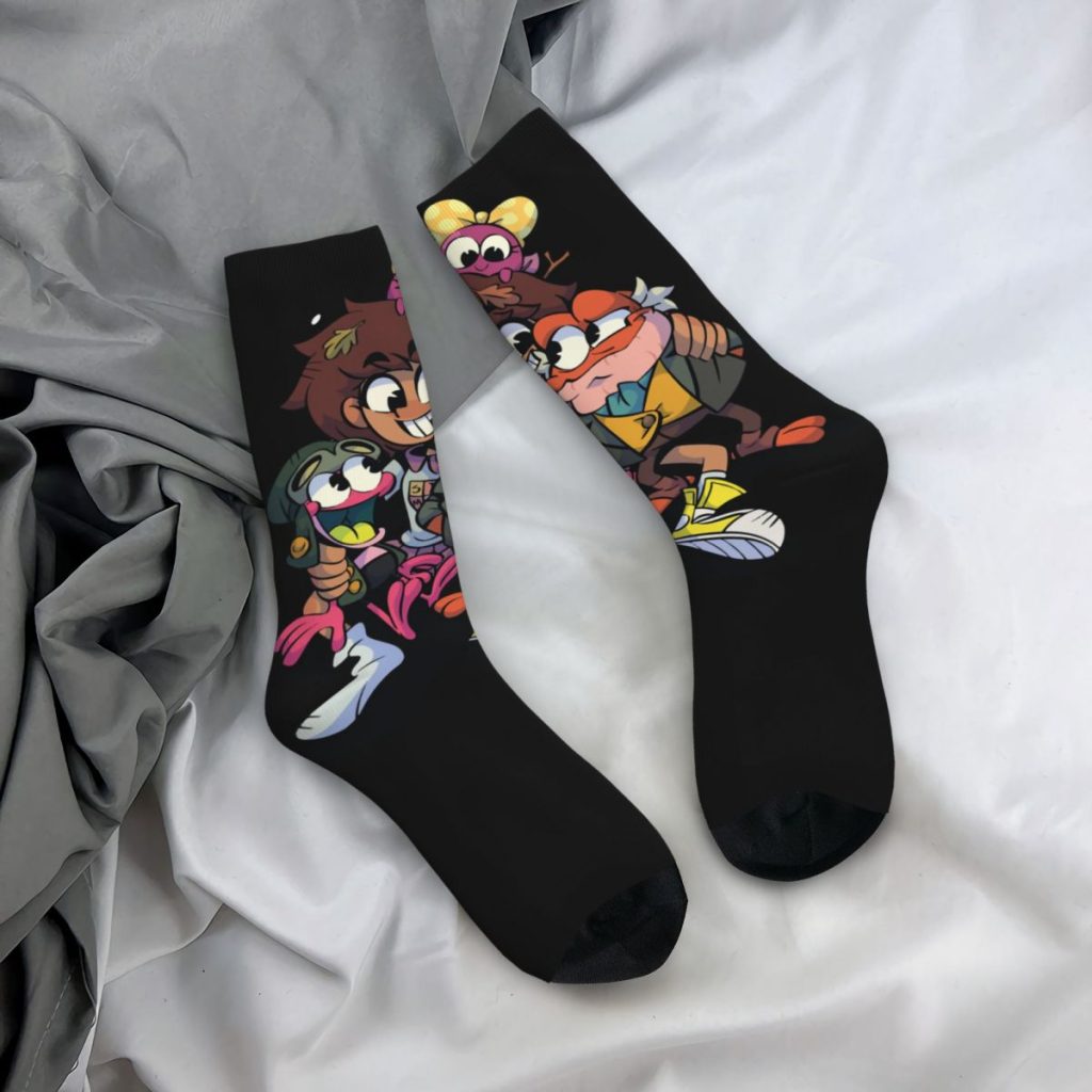 Hip Hop Retro YA Like TOONS Crazy Men s compression Socks Unisex Amphibia Harajuku Seamless Printed 4 - Amphibia Store