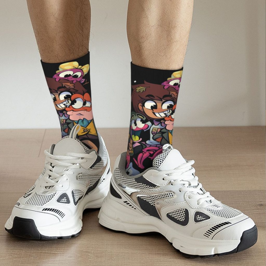 Hip Hop Retro YA Like TOONS Crazy Men s compression Socks Unisex Amphibia Harajuku Seamless Printed 5 - Amphibia Store